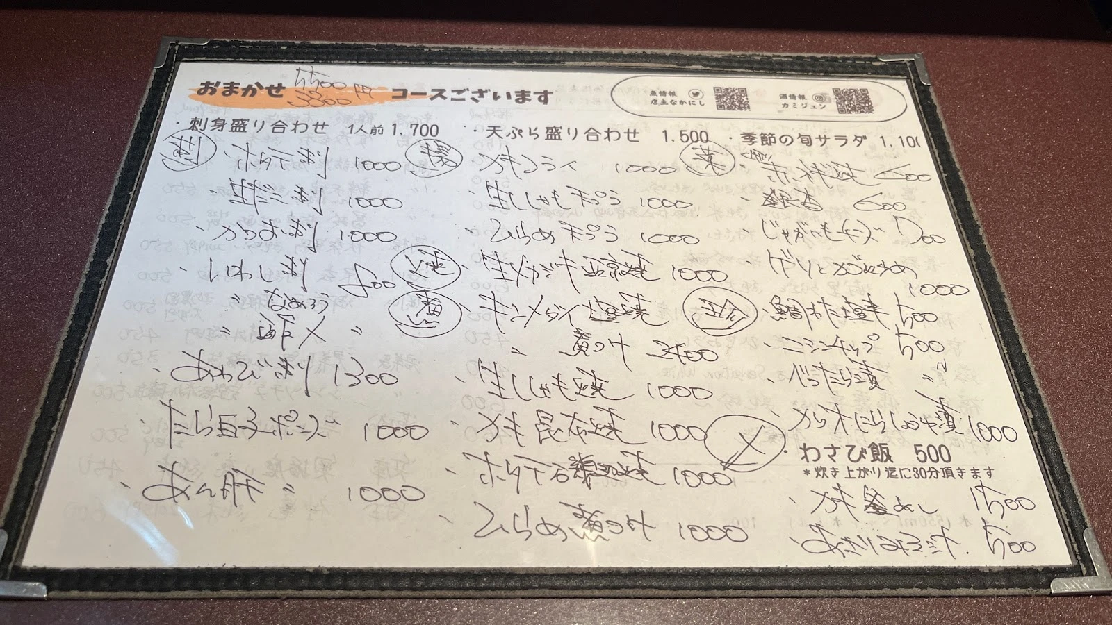 さかなや なかにし メニュー写真 12